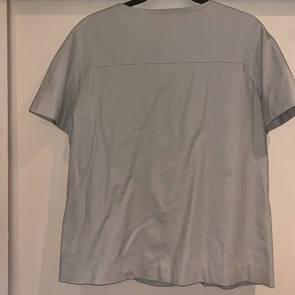 Apostrophe short sleeved jacket with large buttons tan size Large - Picture 6 of 10